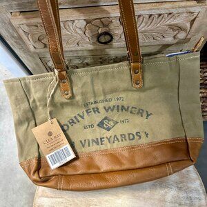 Canvas and Leather Stylish Tote